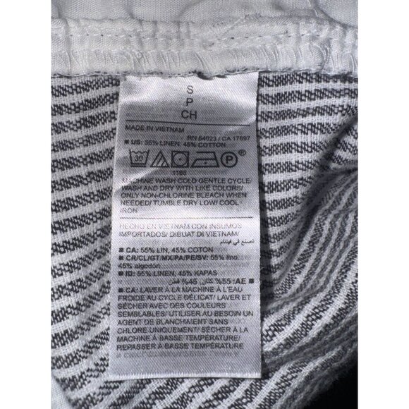 Old Navy Womens Striped Drawstring Pants Size S Cotton - Picture 2 of 8